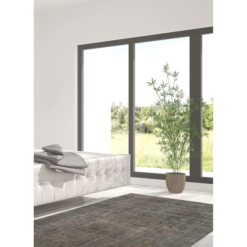 ECARPETGALLERY Hand-knotted Color Transition Dark Teal Wool Rug - 9'3 x 12'7