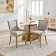preview thumbnail 55 of 75, GDFStudio - Modern Dining Chair Set with Curved Gold-Plated Legs & Rivet Trim (Set of 2)