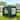 6.5x6.5FT Two Doors & Two Windows Practical Waterproof Right-Angle Folding Tent Green Blue
