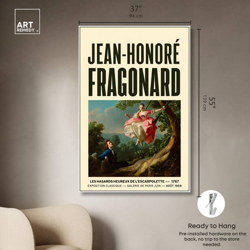 Fragonard's Swing Canvas by Art Remedy