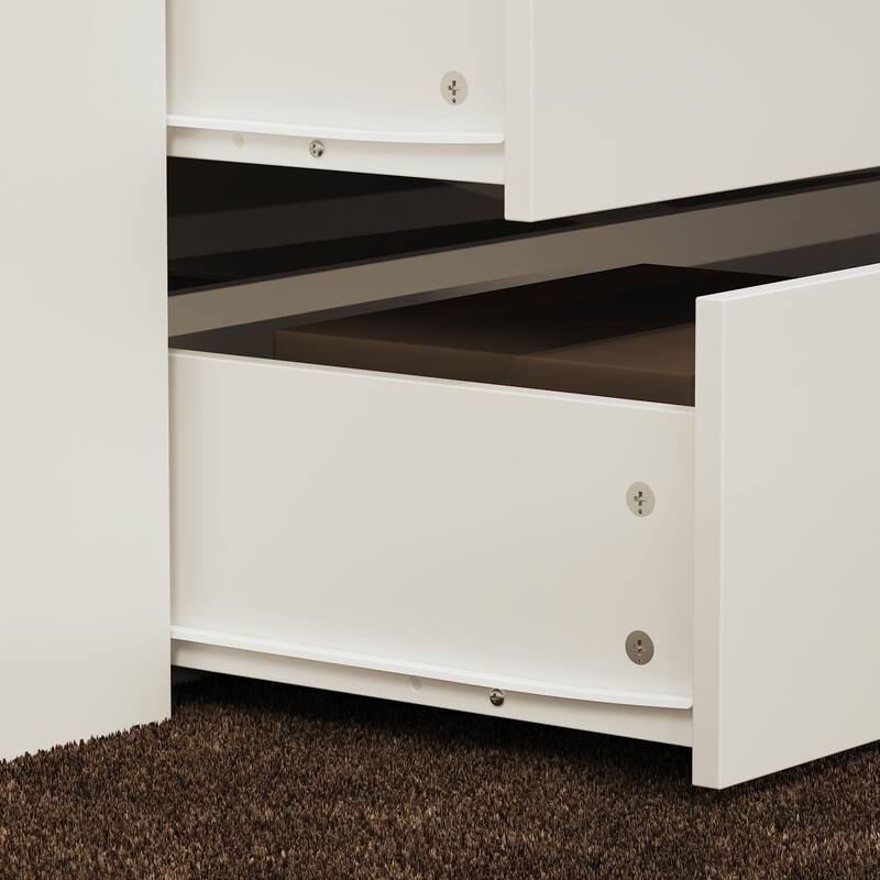 Multi-Functional Dressing Room Storage Island with Ample Drawer Space