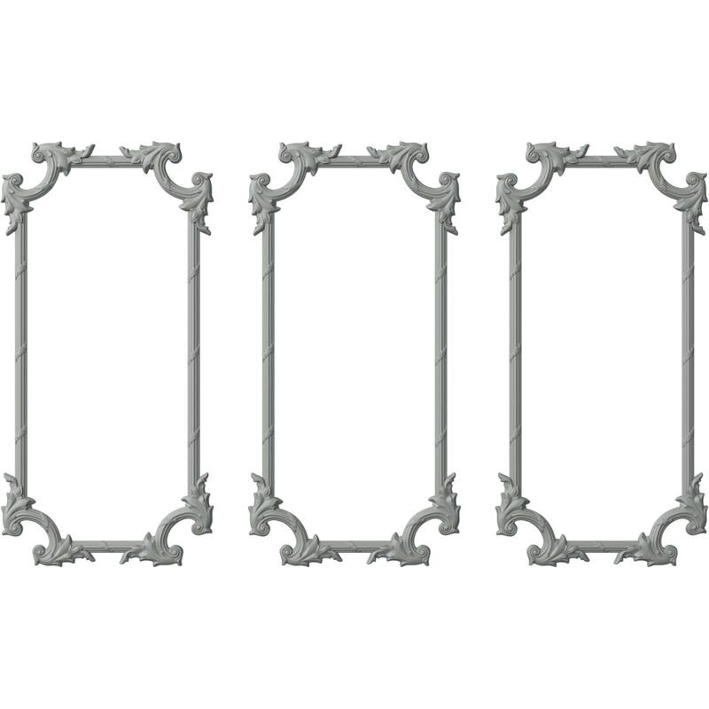 Tirana Panel Moulding Kit - 31"W x 62"H - Triple Pack