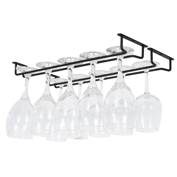 Stemware clearance rack black
