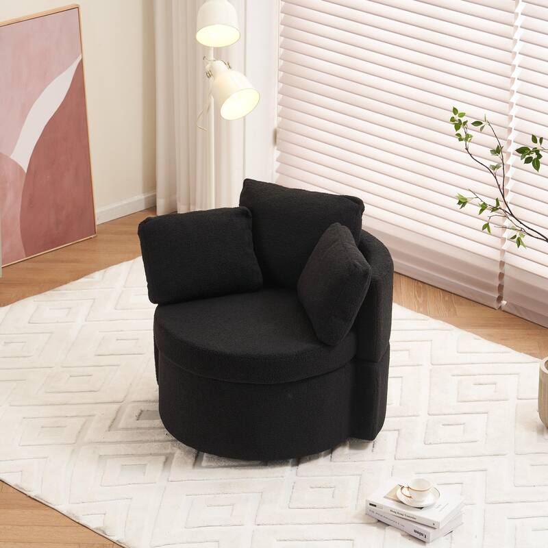 Multifunctional Teddy Fabric Chair for Living Room