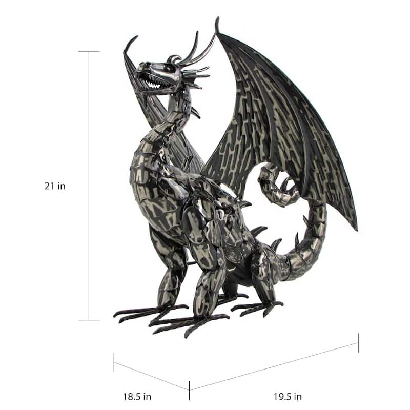 Vakhtang Metal Dragon Statue