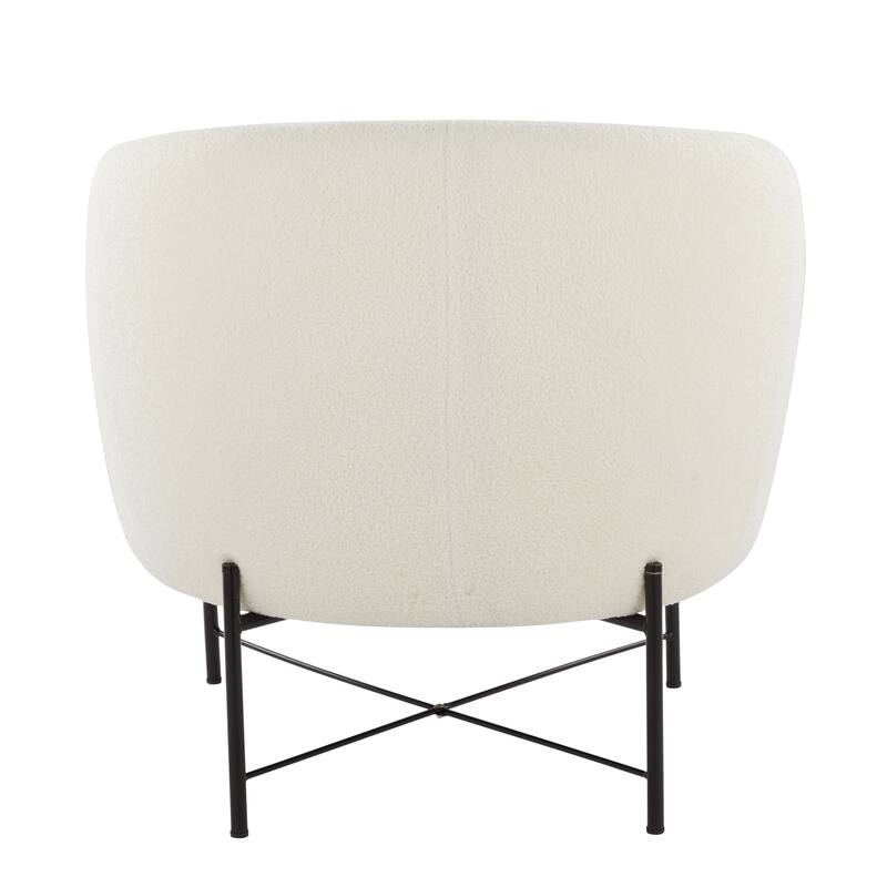 Chloe Upholstered Accent Chair with Metal Legs