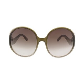 Shop Chloe Ce727s 306 Gradient Olive Cat Eye Sunglasses 59 20