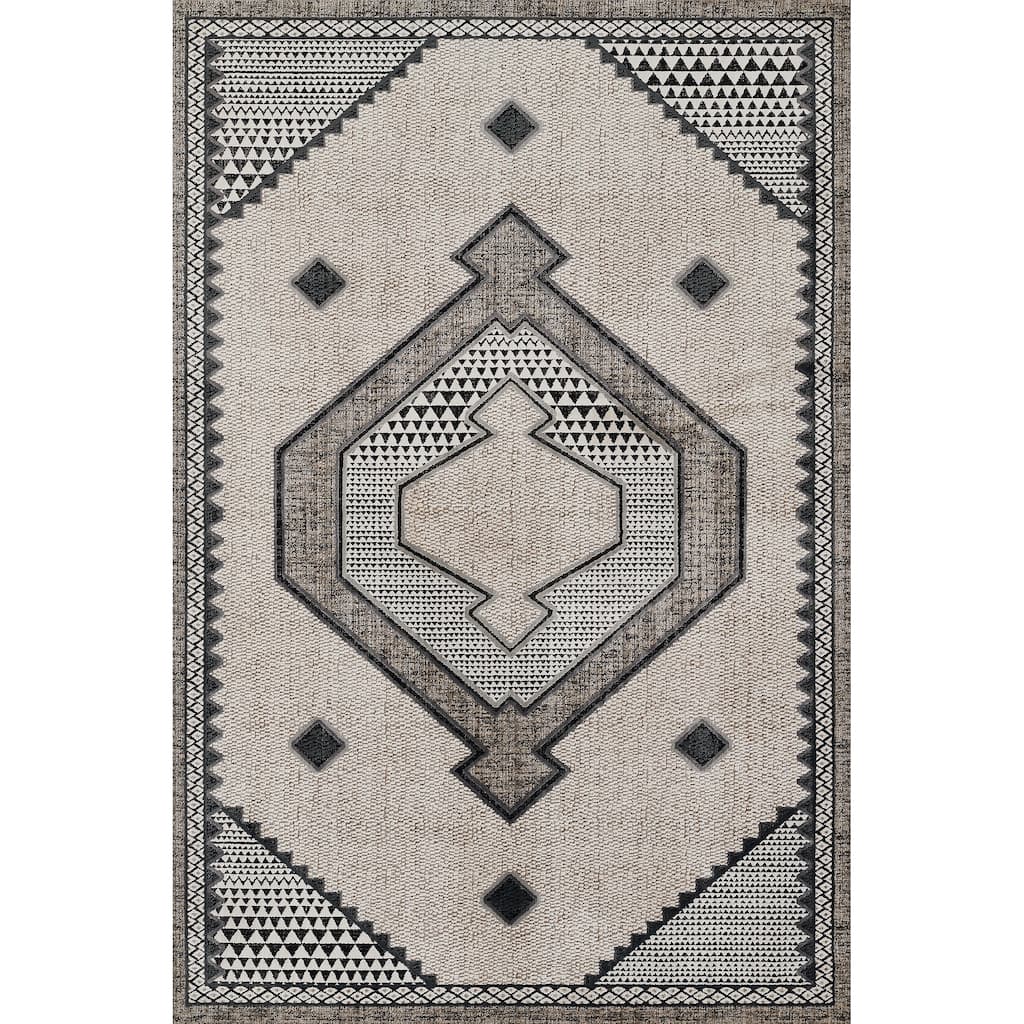 Momeni Noho Polyester Medallion Area Rug