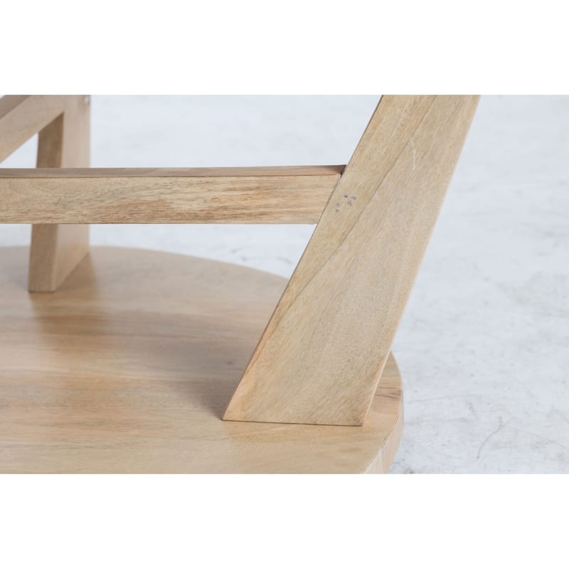 Roswell Mango Wood Cocktail Table, Natural