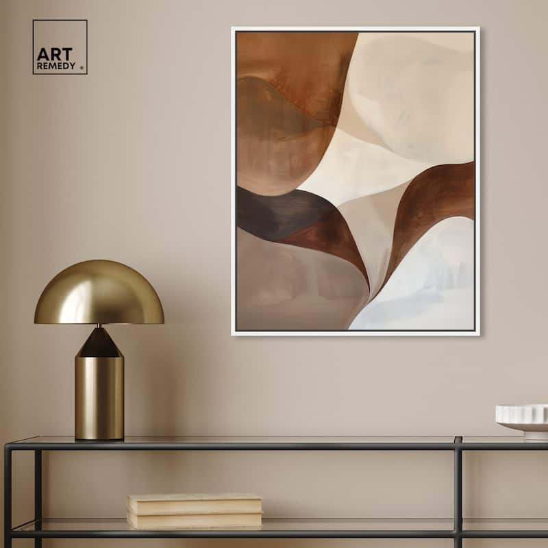 Art Remedy Dream Away Ii Framed Abstract Shapes 1 Piece Canvas Wall Art