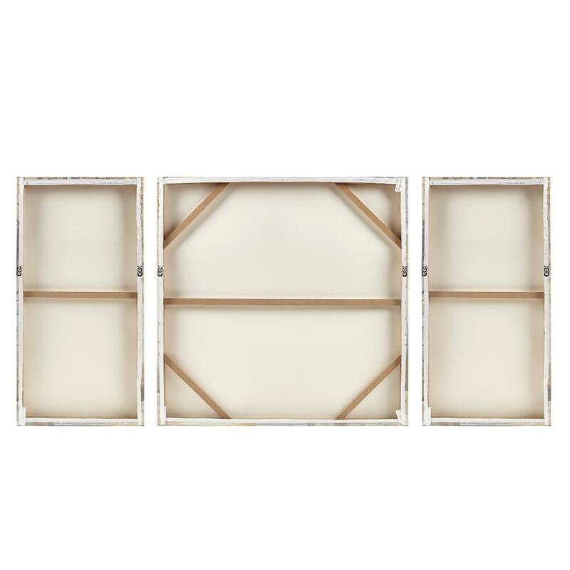 Triptych 3-piece Canvas Wall Art Set - Lime/Black
