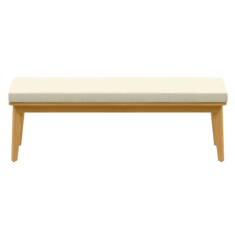 Acacia Patio Dining Bench with 2.36'' Thick Cousion