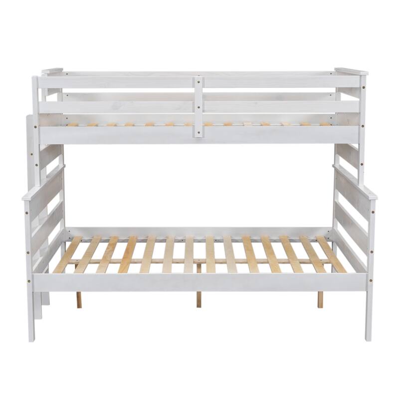 Bunk Bed with Ladder and Slat for Bedroom/Dorm