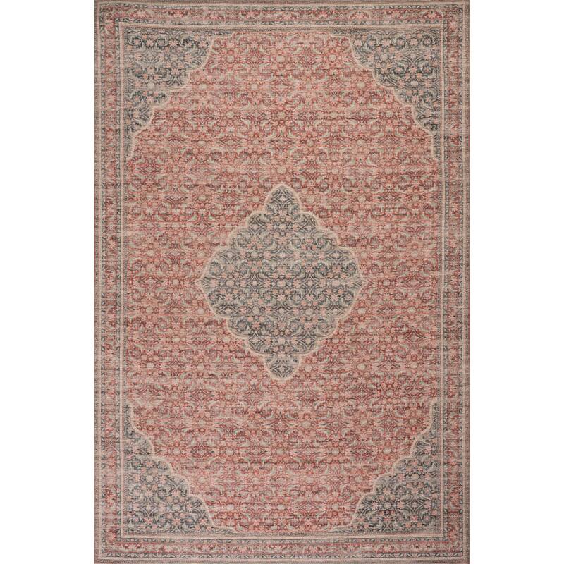 Nuloom Ismara Traditional Medallion Area Rug - 5' x 8' - Red - Rectangle