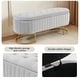 preview thumbnail 91 of 120, Velvet Storage Bench for Bedroom