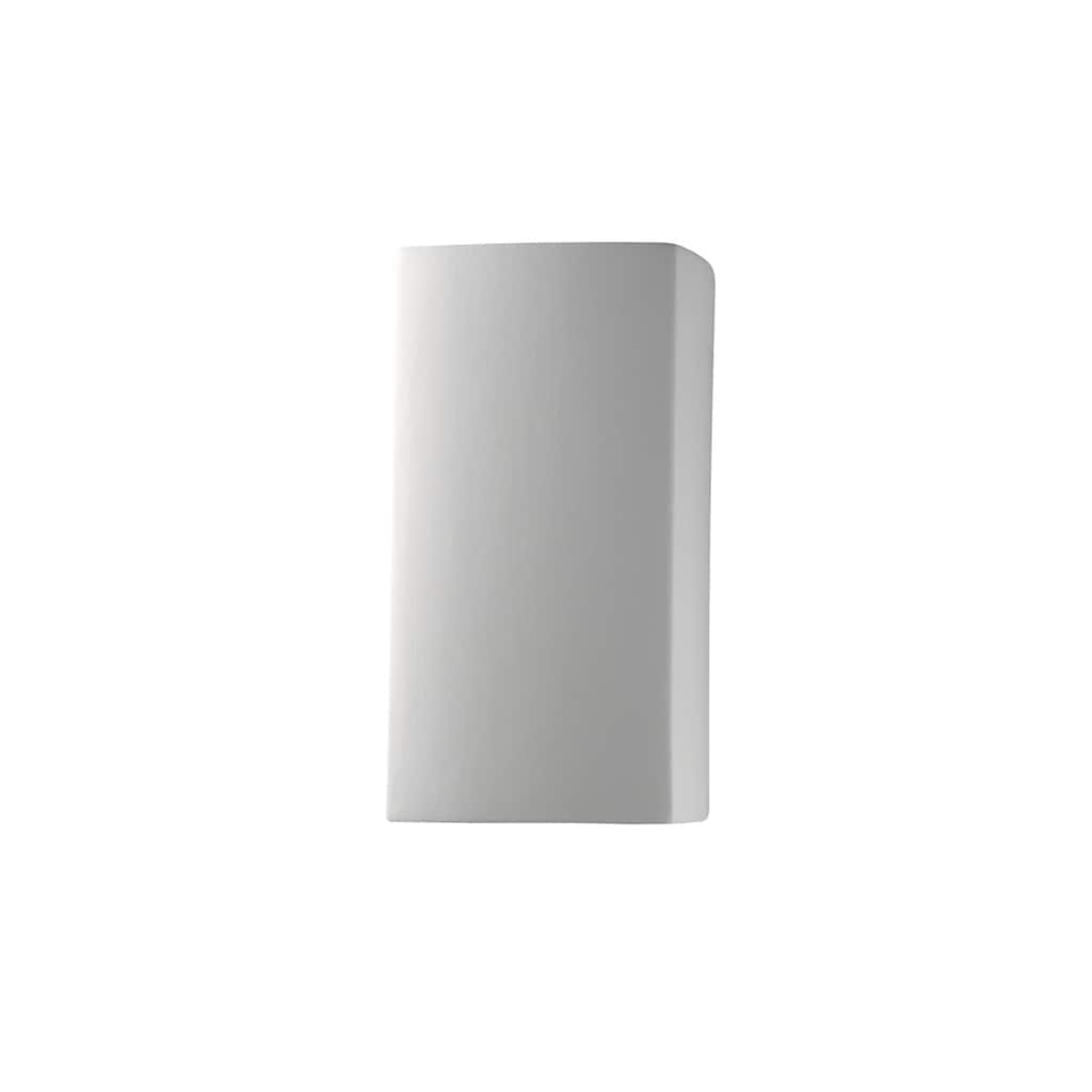 Justice Design Ambiance Bisque 10 inch ADA Wall Sconce, Rectangle Shade