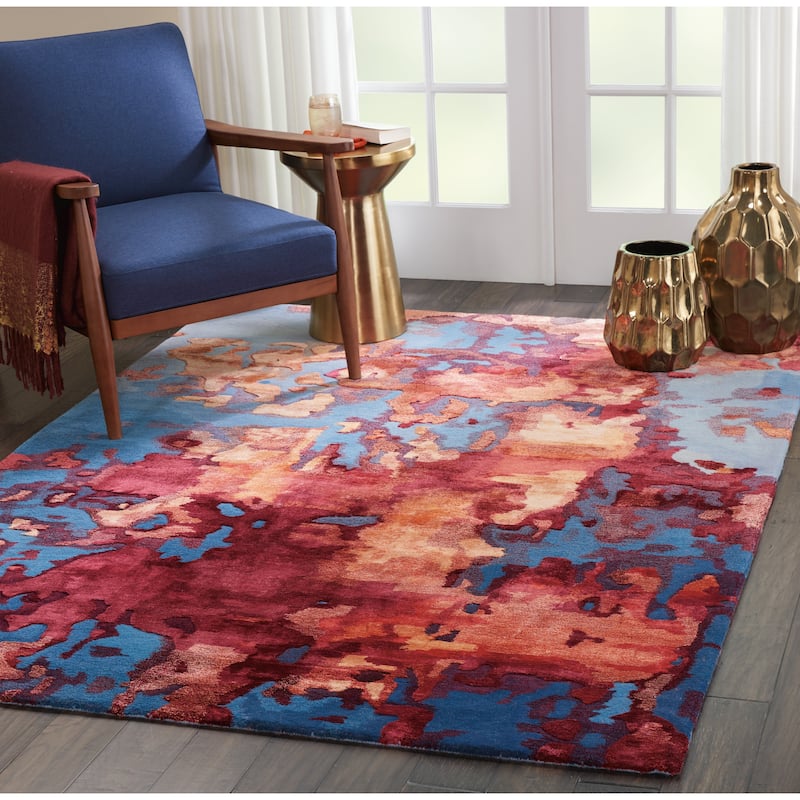 Nourison Hand-tufted Prismatic Modern Abstract Area Rug