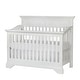 preview thumbnail 3 of 7, HomeRoots White Solid and Manufactured Wood Standard Four In One Convertible Crib - 60.25