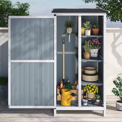 Christopher Knight Home - Peterson Outdoor Wood Tone Storage Shed
