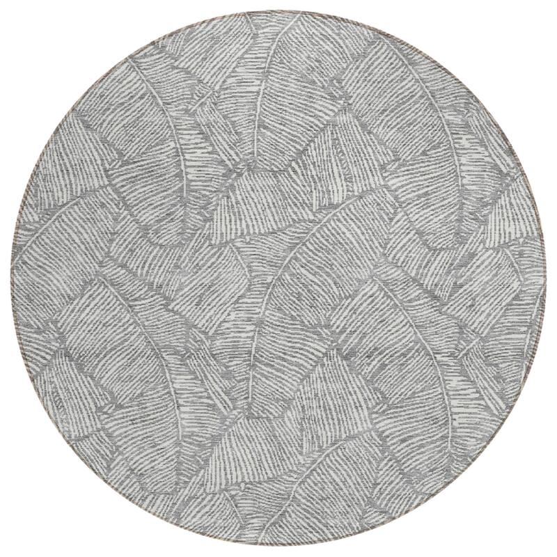 HomeRoots Floral Transitional Rectangle Outdoor Rug