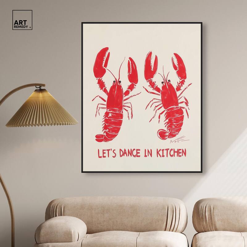 Let's Dance In Kitchen Canvas by Art Remedy