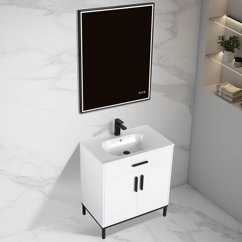 Blossom Freestanding Bathroom Vanity with SMC Sink All Wood