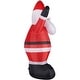 preview thumbnail 15 of 14, Fraser Hill Farm 12-Ft. Tall Traditional Santa, Blow Up Inflatable