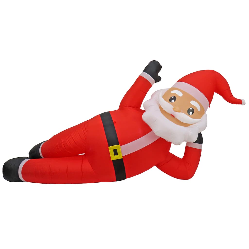 National Tree Company 12 ft. Inflatable Relaxing Santa