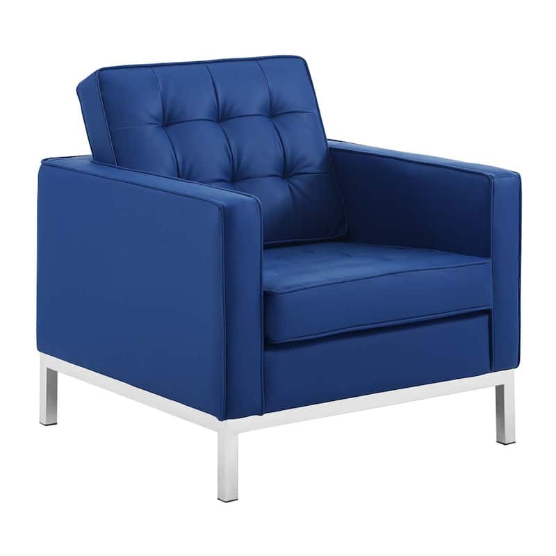 Loft Tufted Vegan Leather 3-Piece Furniture Set