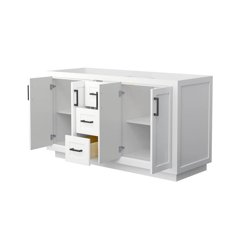 Wyndham Collection Miranda 60" Double Free Standing Vanity Cabinet