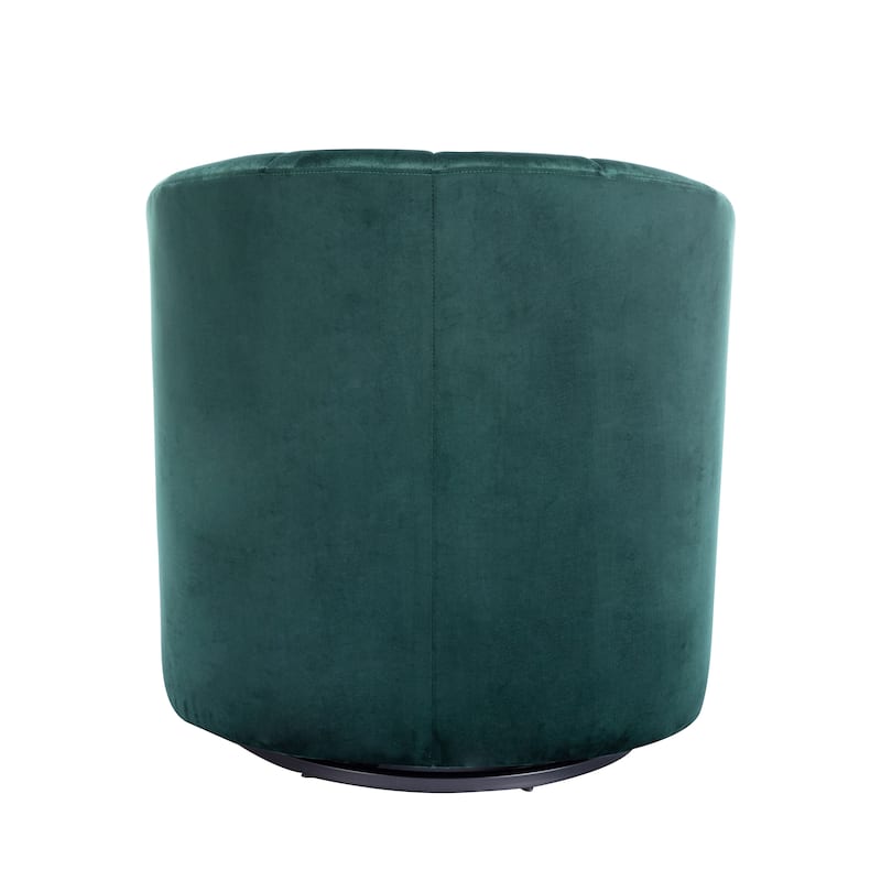 Carson Carrington Junsele Velvet Upholstery Swivel Accent Club Chair