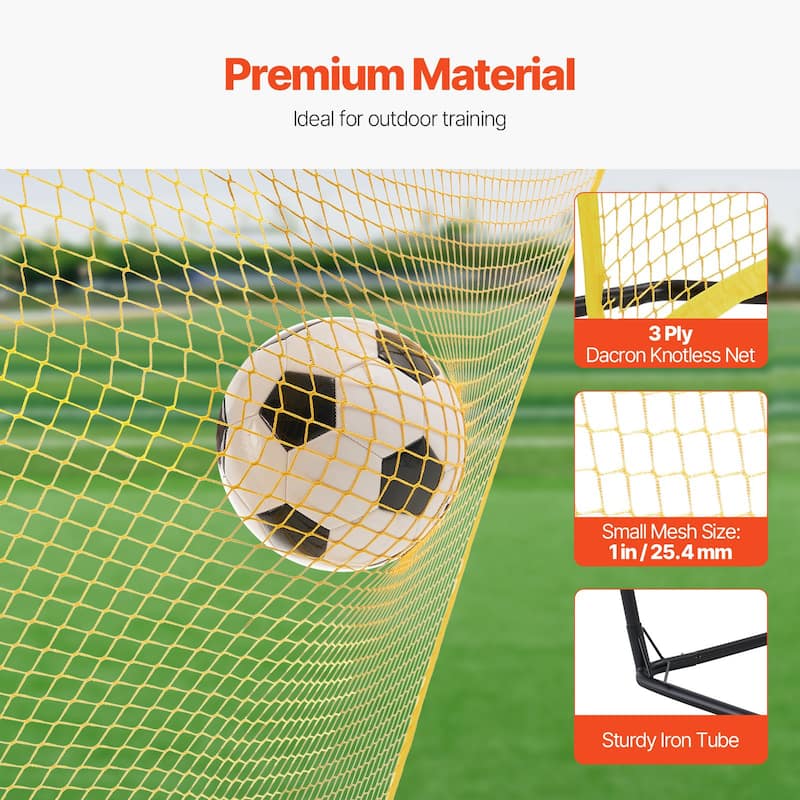 Iron Tube and Polyester Soccer Trainer Rebounder Net, Portable