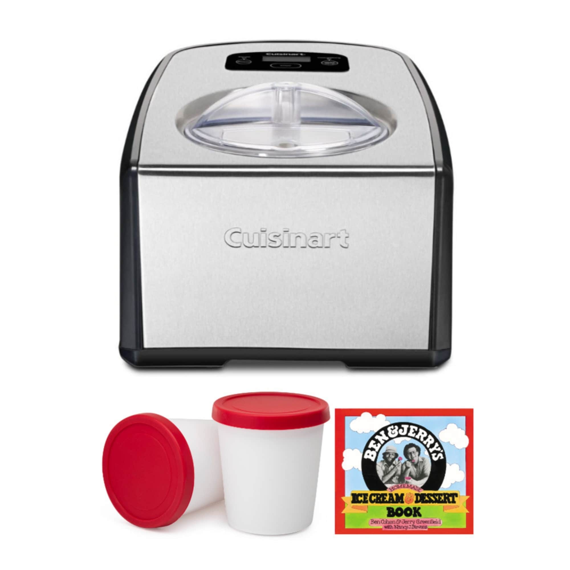 ChefWave Elado 2-Qt. Automatic Ice Cream Maker with 2 Reusable