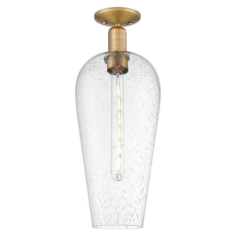 Innovations Lighting 716-1C-G456-8SDY Chelsea 8" Wide Semi-Flush - Brushed Brass