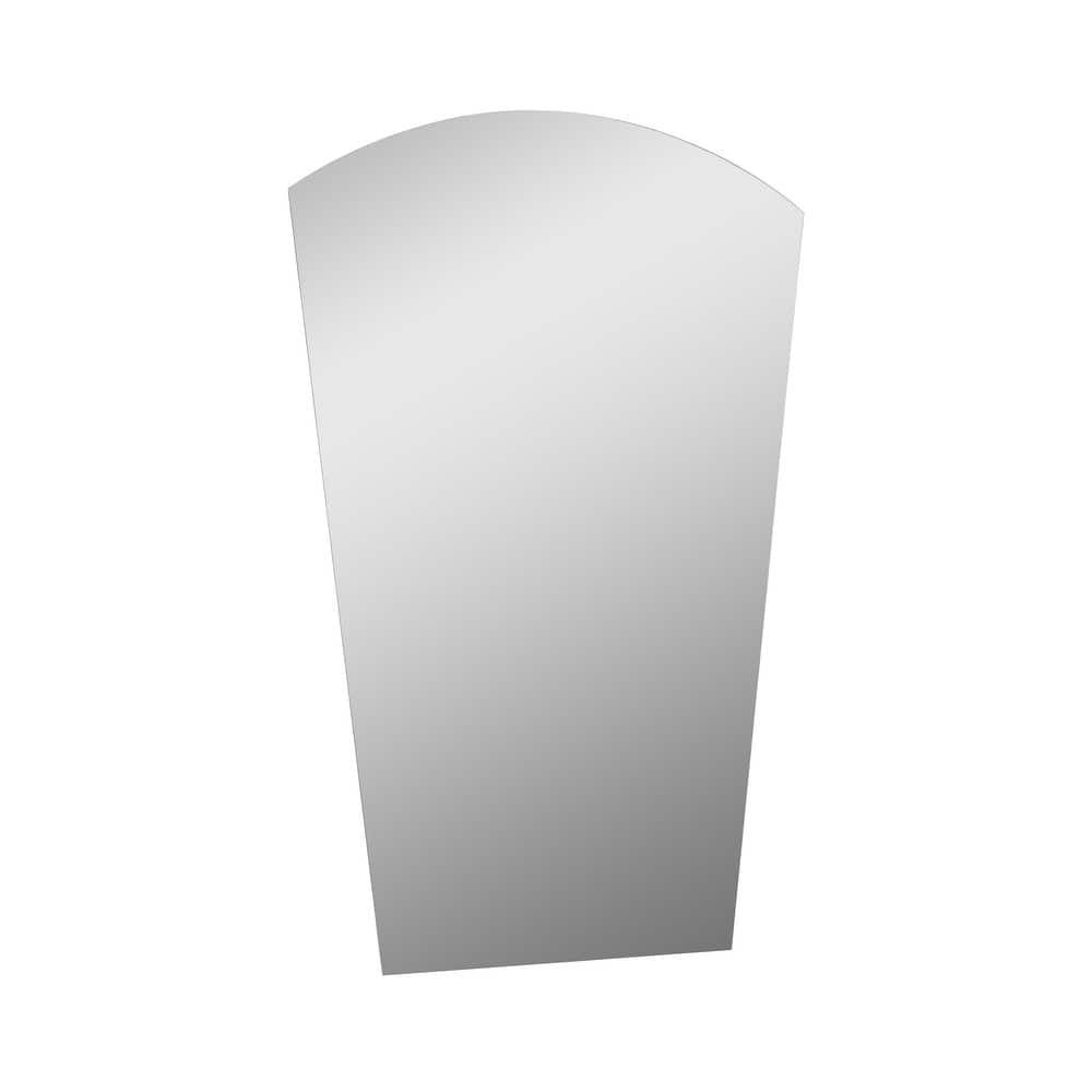 Paris Mini 22 in. W x 28 in. H Arch Polished Frameless Bathroom Vanity Mirror - 22" x 28"