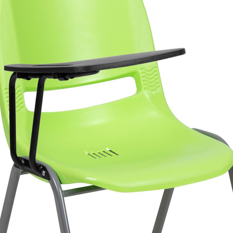 Ergonomic Shell Chair with Right Handed Flip-Up Tablet Arm