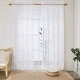 preview thumbnail 2 of 42, Deconovo Mix & Match Blackout and Embroidered Sheer 4 Piece Curtain Panel Set