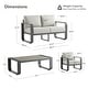 preview thumbnail 120 of 122, Spruce & Spring Outdoor Patio Furniture Set Aluminum Sofa Accent Chair