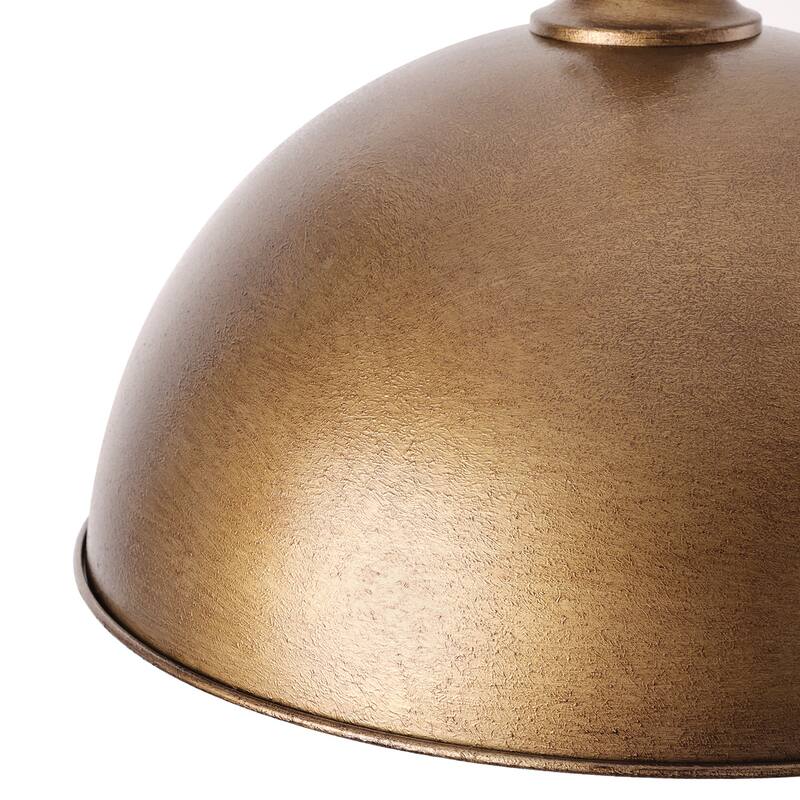 Modern Industrial 1-Light Dome Metal Pendant Light for Kitchen Island