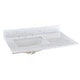 preview thumbnail 6 of 13, BATHLET 36 inch Carrara Marble Top White Bathroom Vanity Set