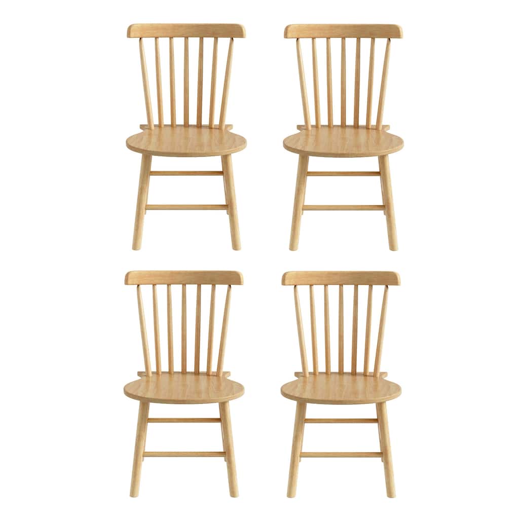 Dining Chairs Set of 4 Wood Spindle Back Kitchen Room Chairs