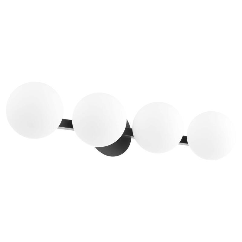 Quorum International 4 Light 29-3/4" Wide Bathroom Vanity Light - Matte Black