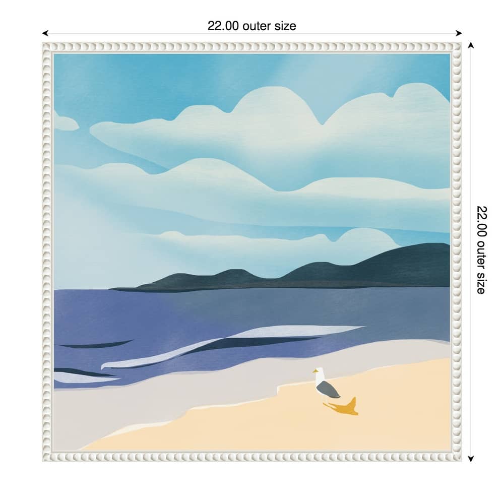 Seaside Serenity by Little Dean Framed Canvas Wall Art