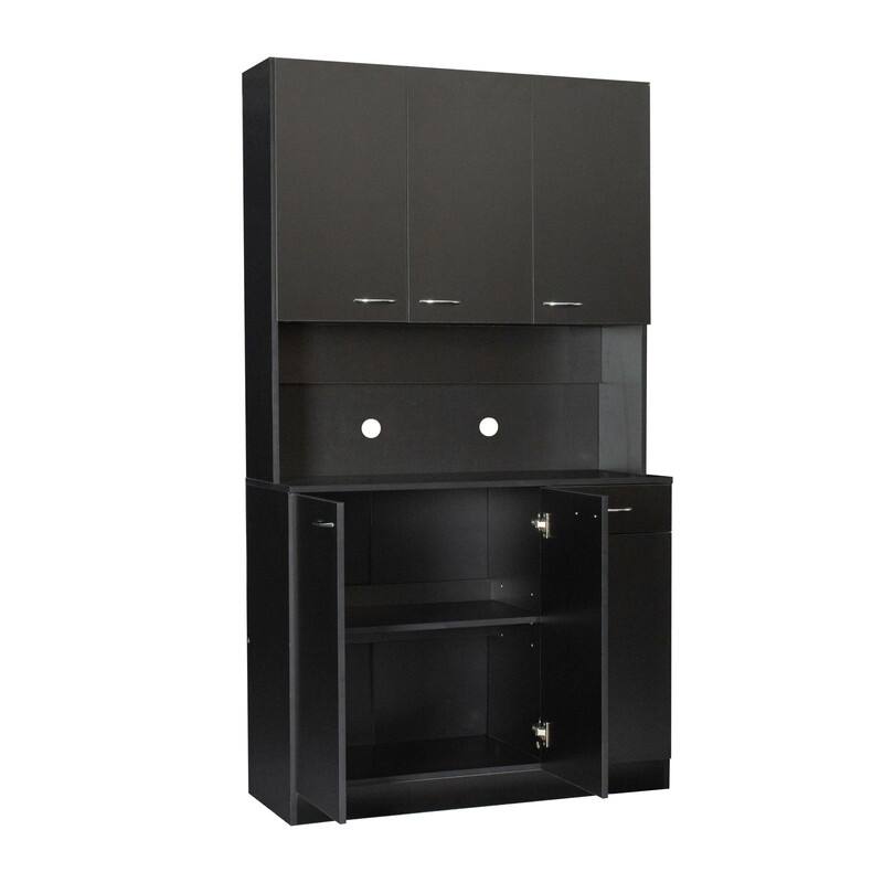 70.87" Tall Wardrobe& Kitchen/ Entryway Cabinet, with 6-Doors, 1-Open Shelves and 1-Drawer for Bedroom, Entryway and Dining Room