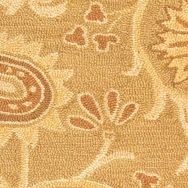 SAFAVIEH Handmade Berkeley Paisley Dosha Botanical Wool Rug