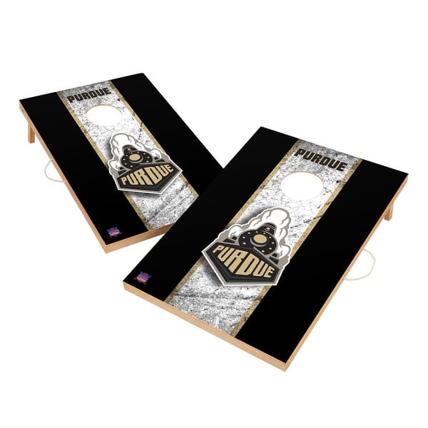 slide 2 of 5, Vintage Purdue University Boilermakers Regulation 2x4 Cornhole Set Include Carry Case