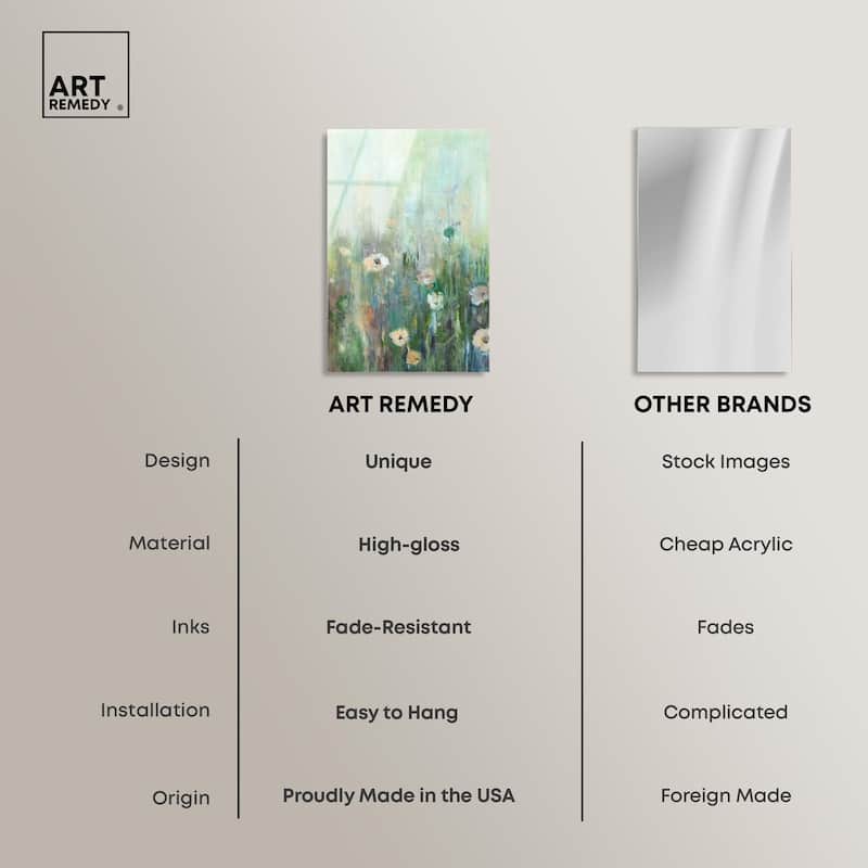 Harmony Green I Acrylic by Art Remedy, Ready to Hang