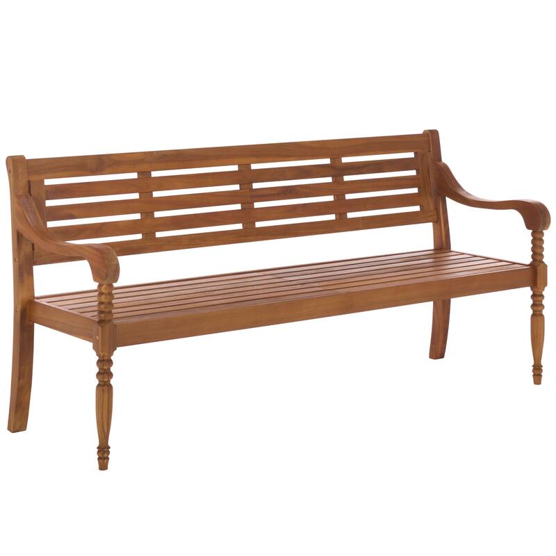 SAFAVIEH Outdoor Living Kanger Bench - 70"W x 24"D x 34"H