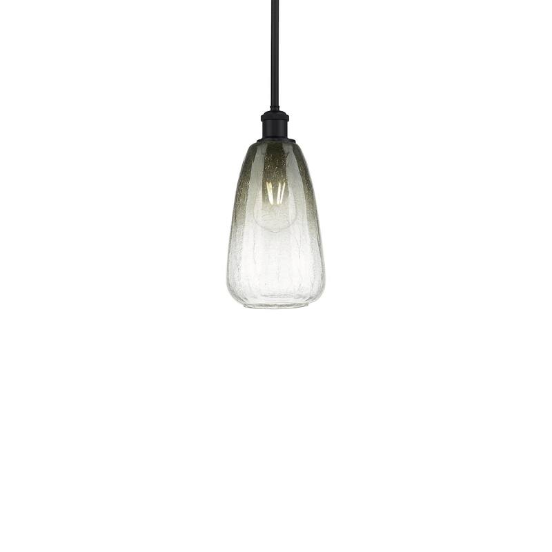 Innovations Lighting 516-1S-13-6 Brookhaven Almond Pendant Brookhaven - Matte Black / Slate