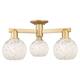 Option Brushed Brass / White Mouchette